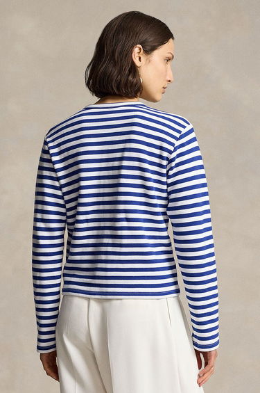Sveter Polo by Ralph Lauren Striped Cardigan Modrá | 211942806, 1