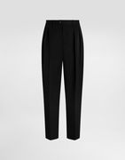 Dolce & Gabbana Wool Gabardine Pleated Trousers 46
