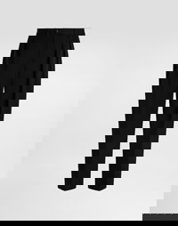 Dolce & Gabbana Wool Gabardine Pleated Trousers 46