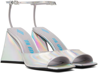 Starostlivosť o obuv The Attico Attico Piper Heeled Sandals Metalická | 236WS599 E086, 3