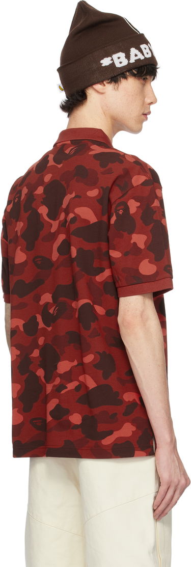 Polo tričko BAPE Camouflage Polo Shirt Červená | 001POK801001M, 2