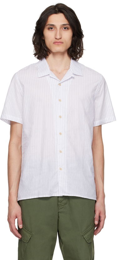 Košeľa Paul Smith PS Paul Smith Striped Camp Shirt Biela | M2R-114R-M22060-02, 0