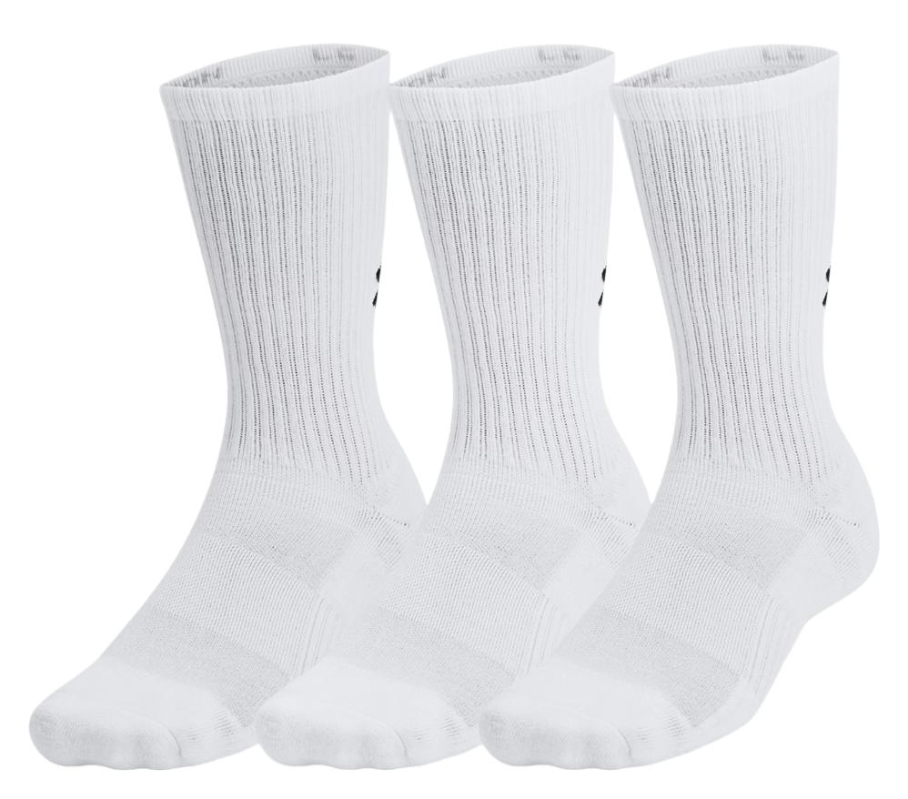 Ponožky Under Armour Under Armour TC 3pk Crew Socks Biela | 1386311-100, 0