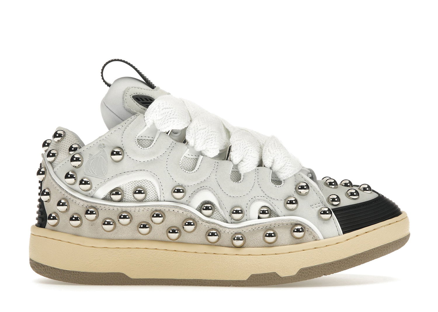 Tenisky a topánky LANVIN Studded Leather Curb "White" W Biela | FWSKDK02TCAH2300, 0