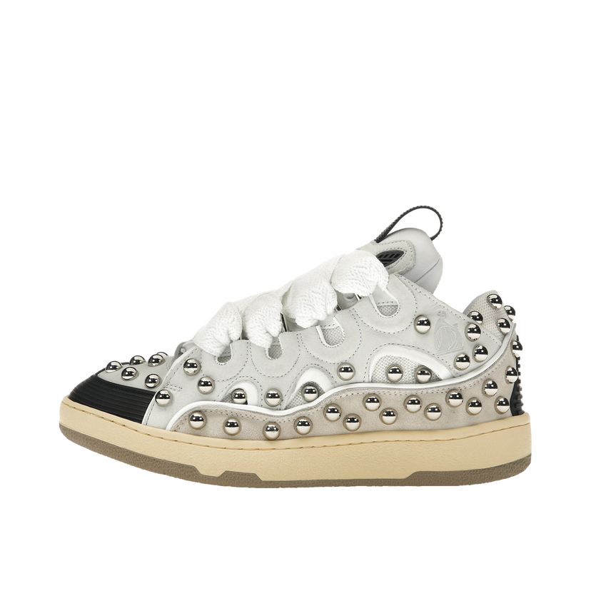 Tenisky a topánky LANVIN Studded Leather Curb "White" W Biela | FWSKDK02TCAH2300