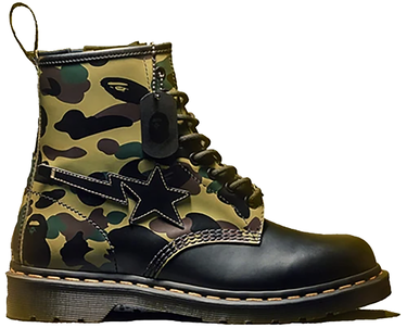 Tenisky a topánky Dr. Martens A Bathing Ape x 1460 Zip "Camo Smooth" Zelené | 25989271, 0