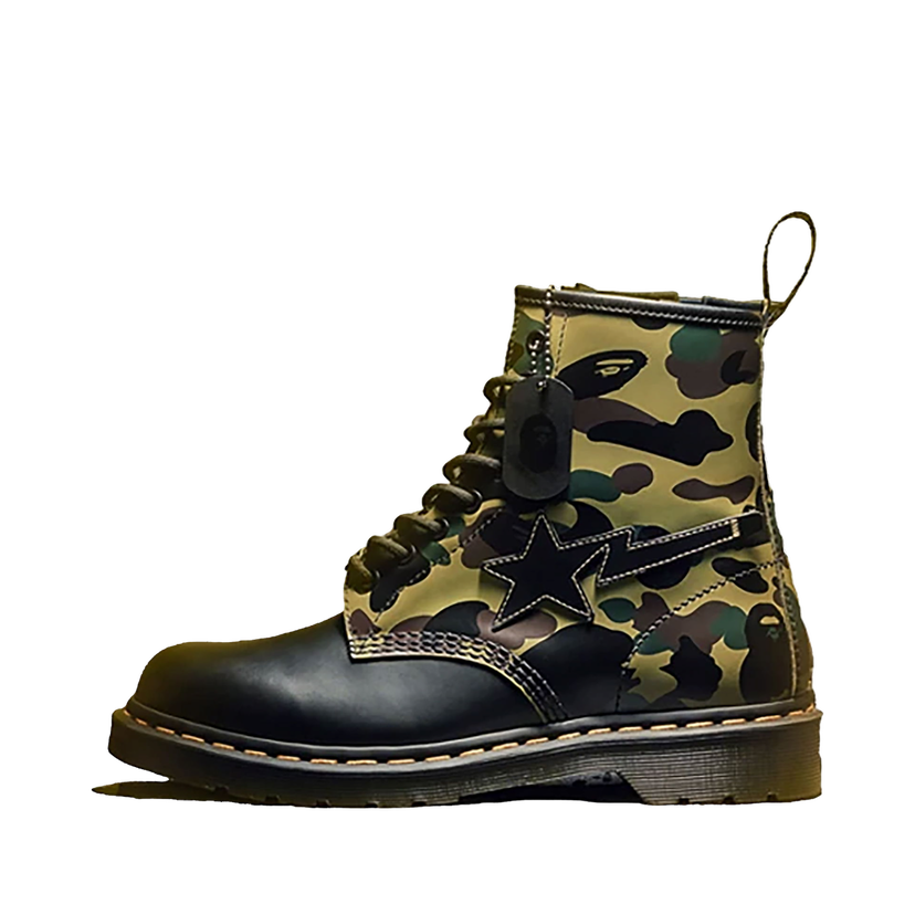 Tenisky a topánky Dr. Martens A Bathing Ape x 1460 Zip "Camo Smooth" Zelené | 25989271