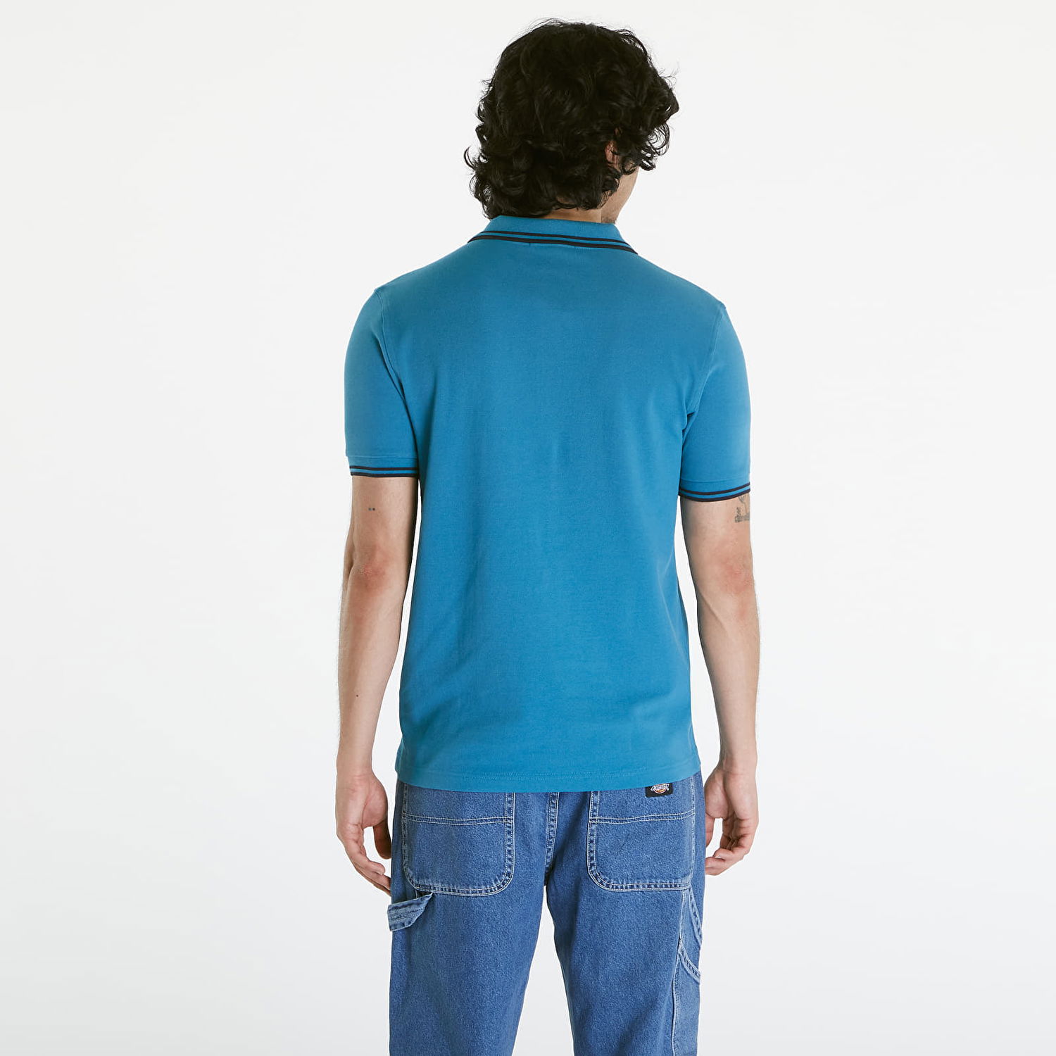 Košeľa Fred Perry Twin Tipped Shirt Ocean/ Navy Modrá | M3600 V35, 1