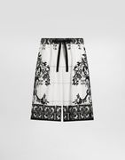 Dolce & Gabbana Majolica-Print Poplin Shorts