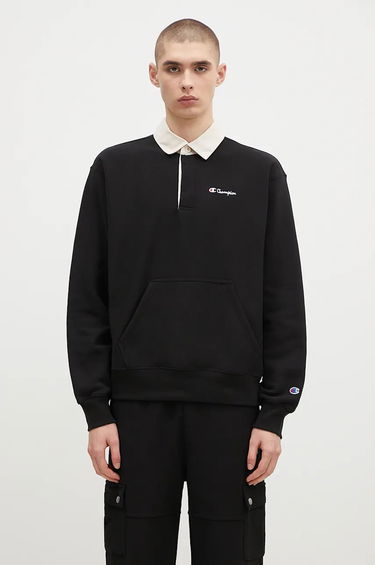 Mikina Champion Polo Neck Sweatshirt Čierna | 220708, 0