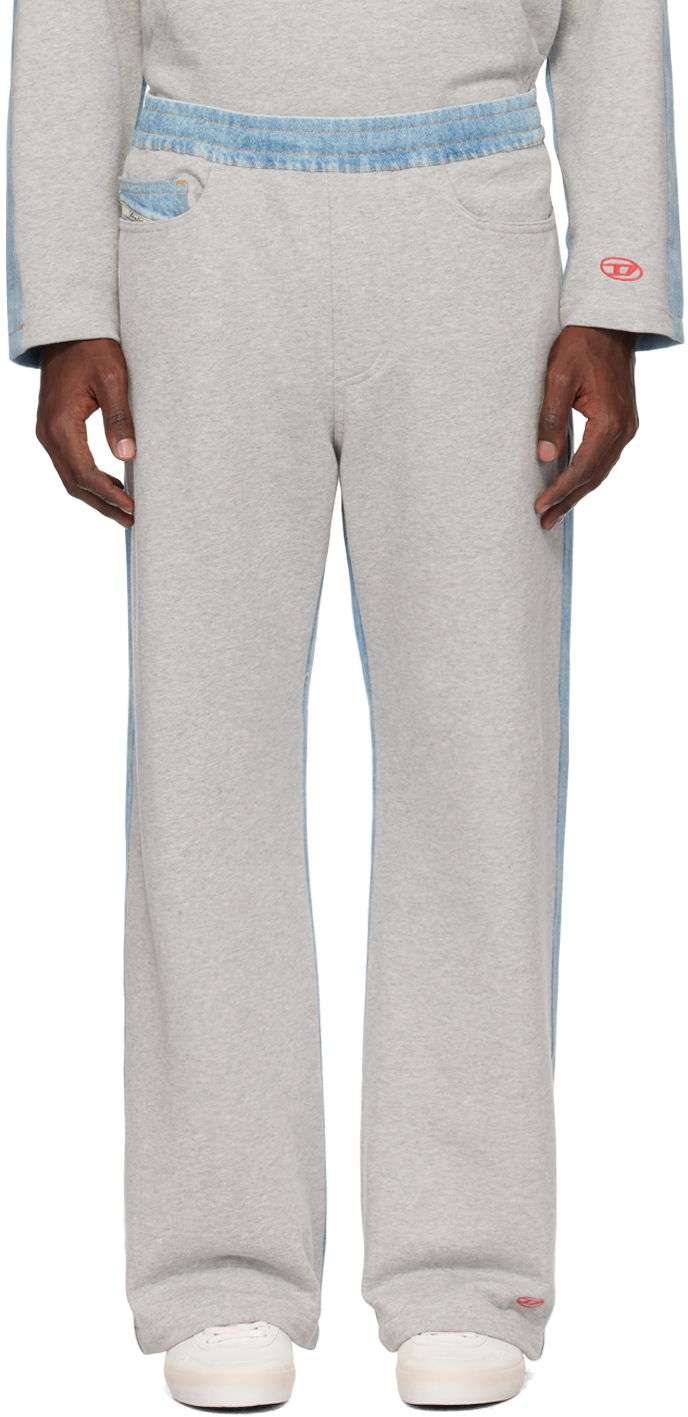 Tepláky Diesel Gray & Blue P-Sol-Den Sweatpants Šedá | A131580CLAN9CB