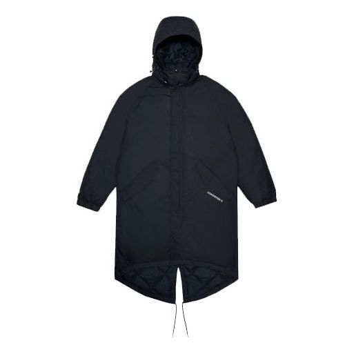 Parka Converse Long Down Trench Coat Čierna | 10019985-A01