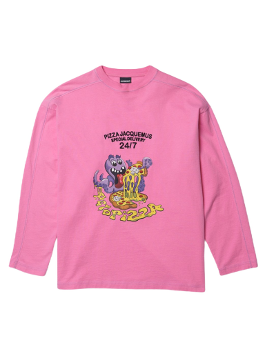 Tričko Jacquemus Le Octopizza Oversized Ružová | 226JS057-2102-4BC