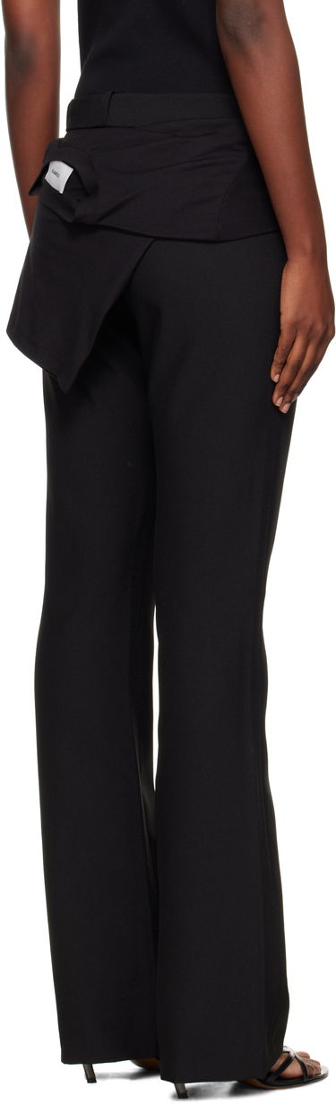 Nohavice Coperni Coperni Jersey Wrap Trousers Čierna | COPP140F3004, 2