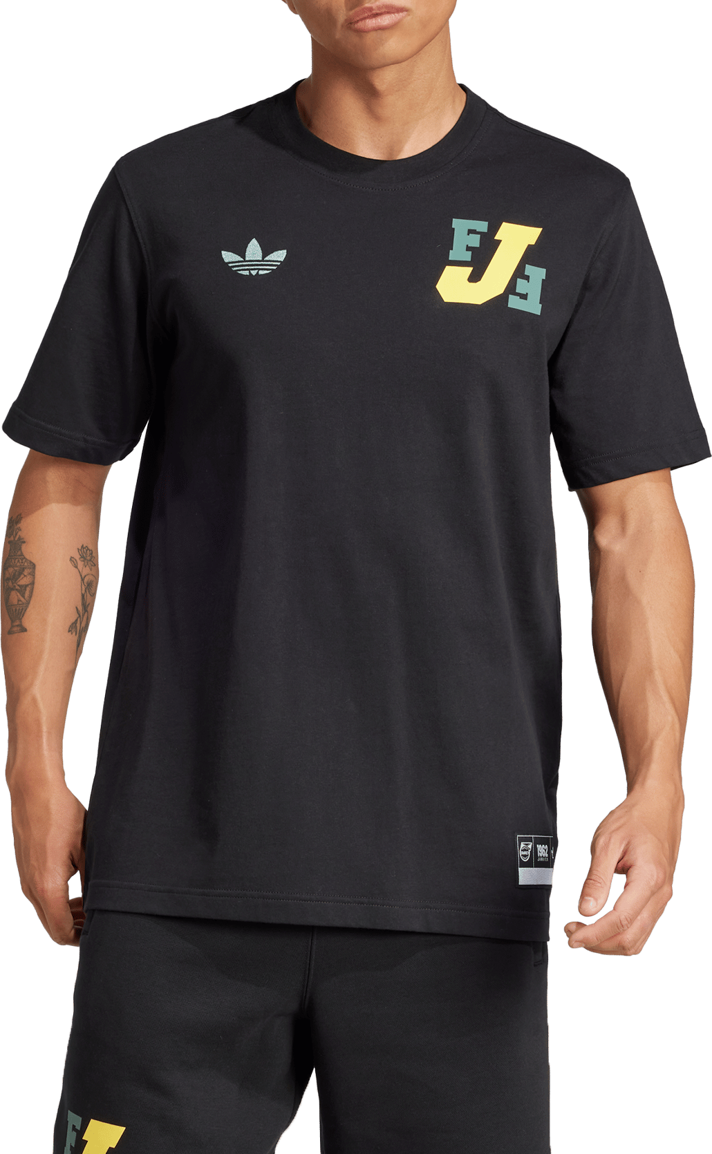 Tričko adidas Originals adidas Originals JAMAICA VRCT T-Shirt Čierna | je5331, 0