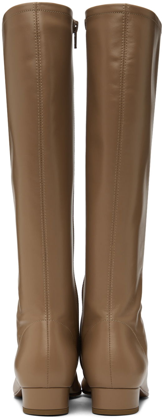 Oblečenie BY FAR BY FAR Edie Knee-High Boots Béžová | 19FWEDIDNUL, 1