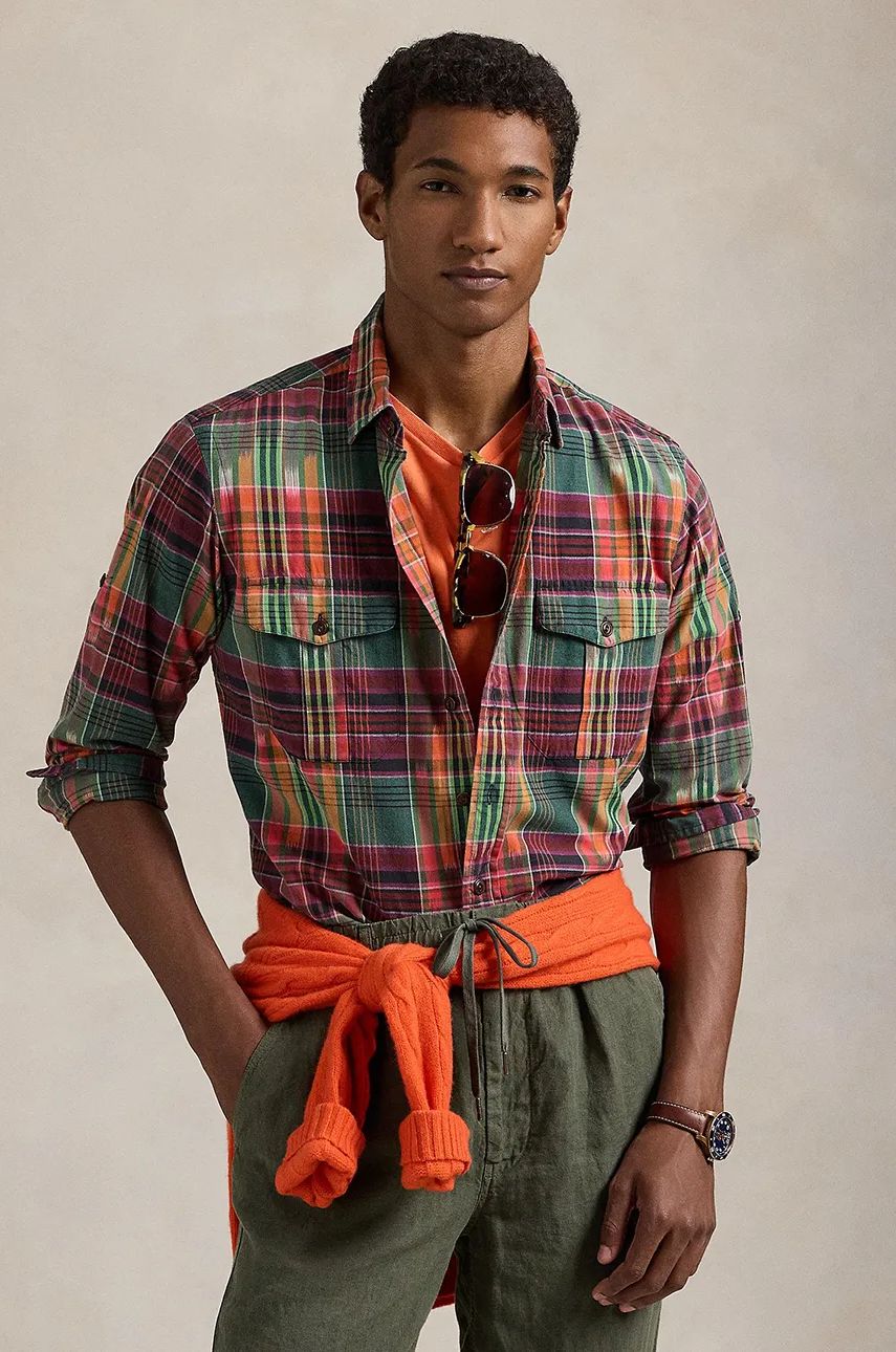 Košeľa Polo by Ralph Lauren Regular Fit Plaid Cotton Shirt Rôznofarebný | 710958362, 0