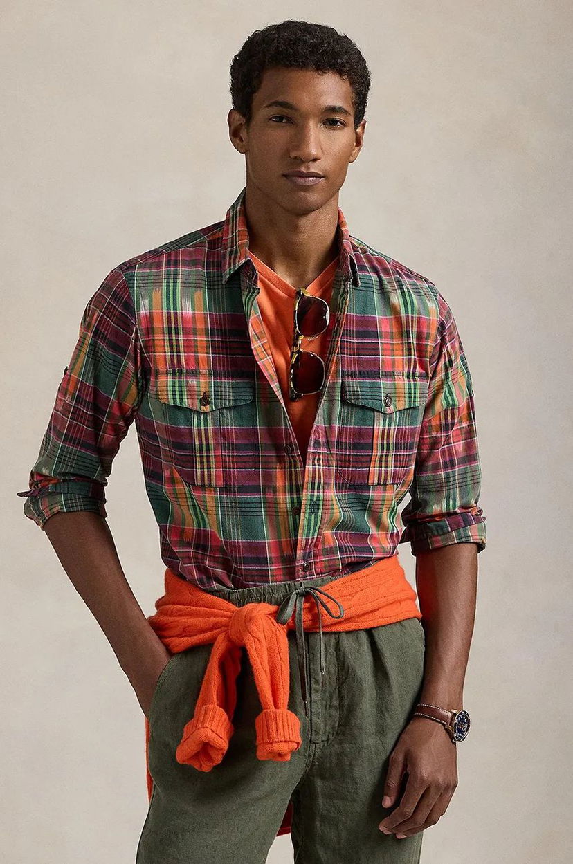 Košeľa Polo by Ralph Lauren Regular Fit Plaid Cotton Shirt Rôznofarebný | 710958362