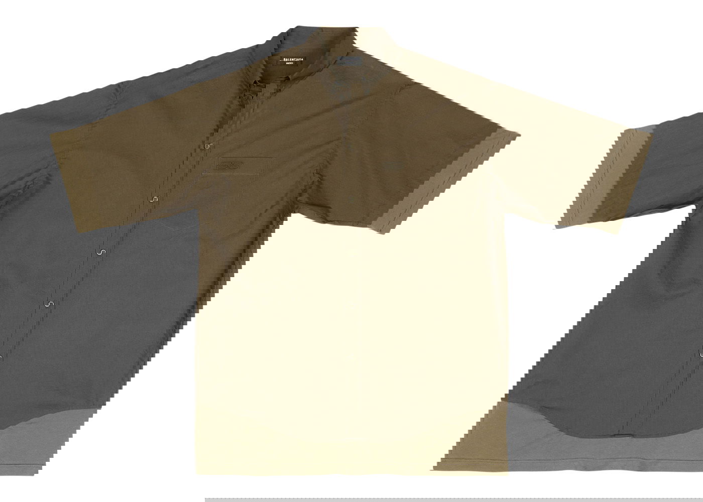 Košeľa Balenciaga BB Icon Layered Large Fit Shirt Zelené | 699195TMM442840, 0