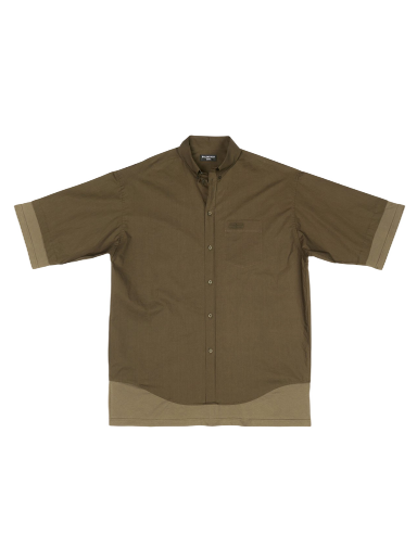 Košeľa Balenciaga BB Icon Layered Large Fit Shirt Zelené | 699195TMM442840