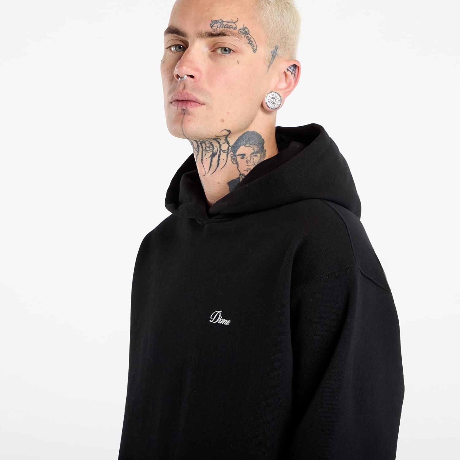 Mikina Dime Dime Cursive Small Logo Hoodie Čierna | DIMEFA2540BLK, 1