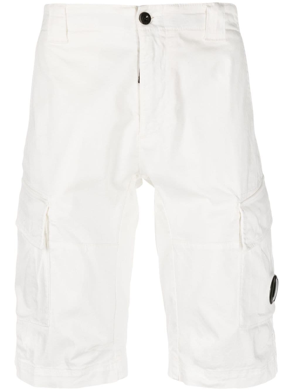 Šortky C.P. Company Stretch Sateen Cargo Shorts Gauze Biela | 12CMBE062A005694G, 0