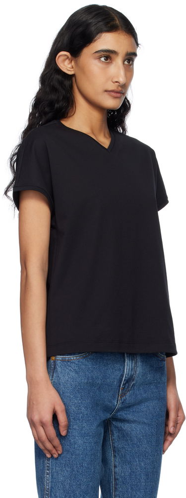 Tričko Khaite Khaite Devra V-Neck T-Shirt Hnedá | 2377166, 4