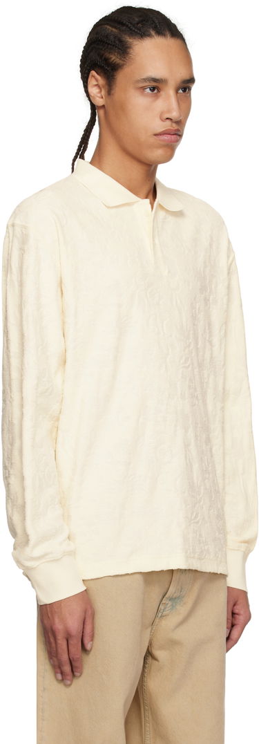 Polo tričko Soulland Soulland Robert Plush Long Sleeve Polo Biela | 51000-1308, 1