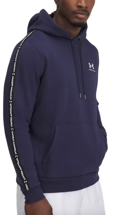 Mikina Under Armour Under Armour UA Icon Fleece HD Taping Hoodie Navy | 1389356-410, 0