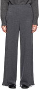 Flared High-Rise Trousers