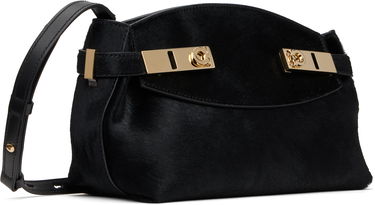 Kabelka FERRAGAMO Salvatore Ferragamo Hug Soft XS Crossbody Bag Čierna | 779733, 1