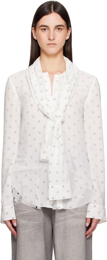 Košeľa Acne Studios Acne Studios Layered Polka Dot Blouse Biela | AC0721-, 0