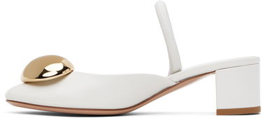Tenisky a topánky Gianvito Rossi Sphera 45 Slingback Pumps Biela | G95456.45RIC.NXF, 2
