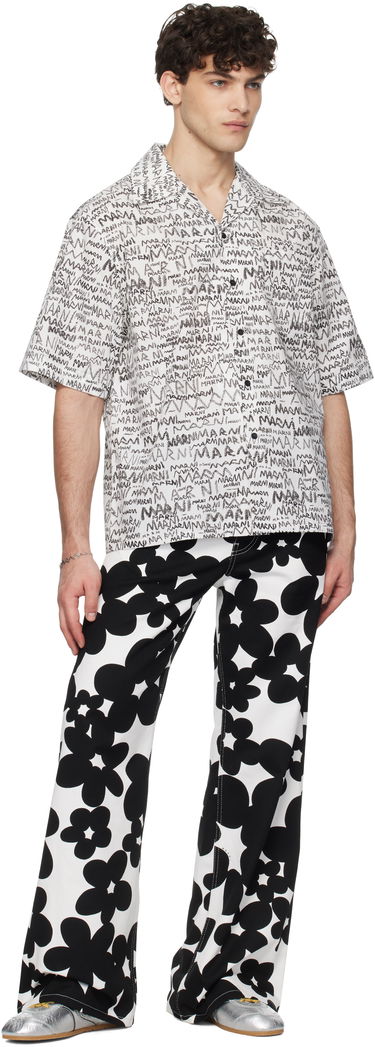 Cargo nohavice Marni Marni Dillies Print Cargo Pants Biela | PUMU0287A0 UTC462, 3