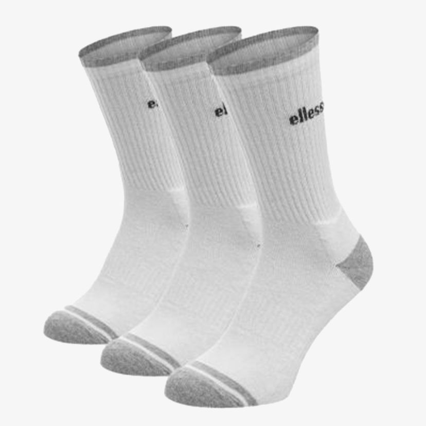 Ponožky Ellesse Sport Crew Socks 3-Pack Biela | ELS241102-02