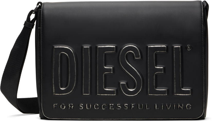Taška cez rameno Diesel 3d S X Messenger Bag Čierna | X10234-P8078-HA578