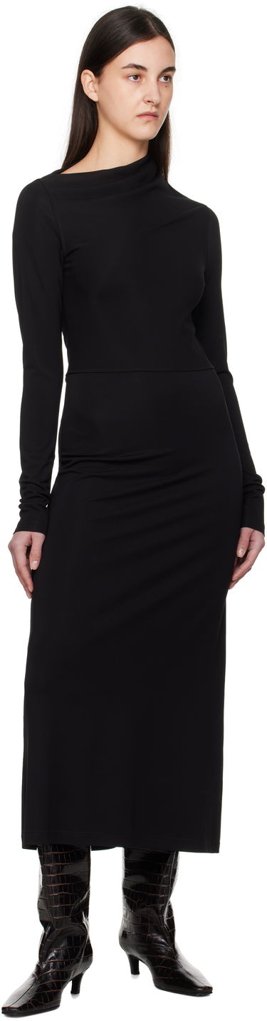 Šaty TOTEME TOTEME Draped Jersey Maxi Dress Čierna | 251-WRD4459-FB0162, 3