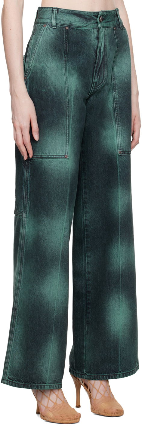 Tie-Dye Wide-Leg Jeans