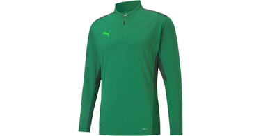 Mikina Puma teamCUP 1/4 Zip Sweatshirt Zelené | 65672805, 1