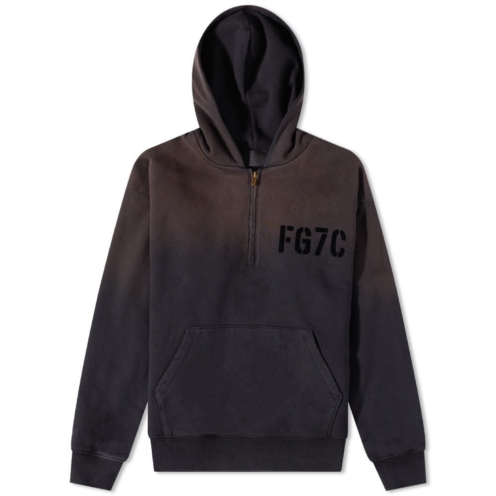 Mikina Fear of God Half Zip Popover Hoody Vintage Čierna | FG50-021FLC-010, 0