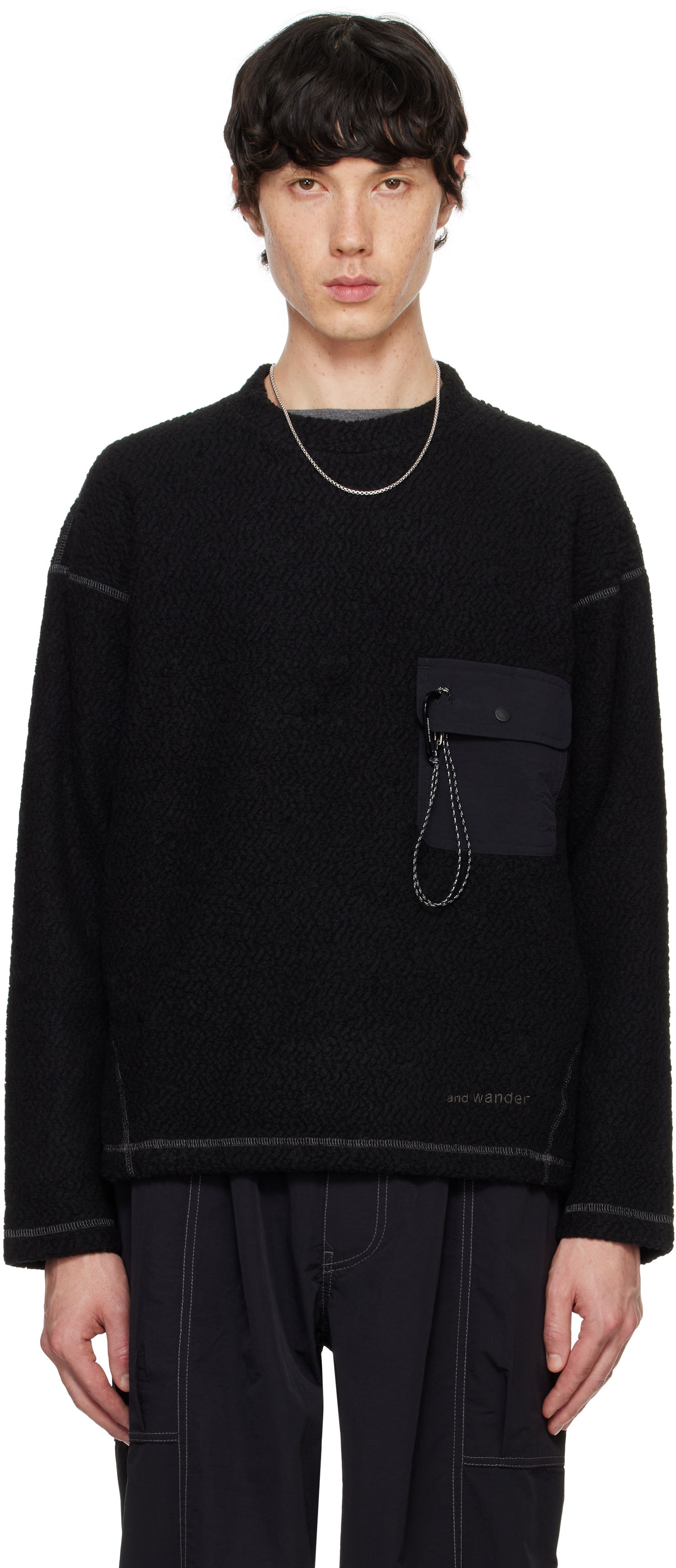 Sveter and wander Crewneck Sweater Čierna | 5744284147, 0