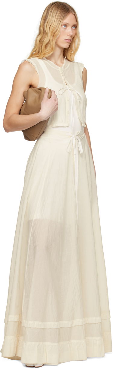 Šaty Maison Margiela MM6 Maison Margiela Cotton Voile Maxi Dress Biela | S62DG0045 M35440, 3