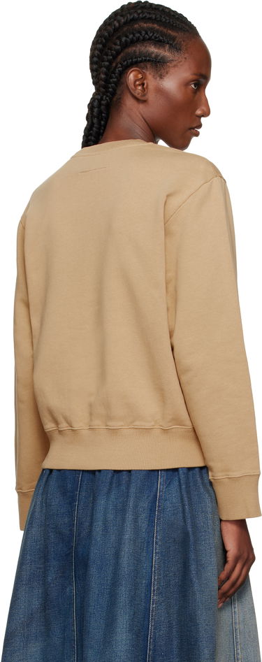 Mikina Maison Margiela MM6 Maison Margiela Printed-Logo Sweatshirt Béžová | S52GU0248 M25025, 2