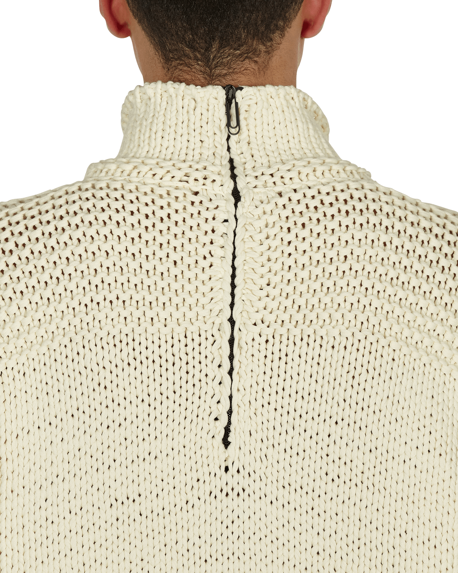 Meteornail Knit Zip Mockneck Sweater