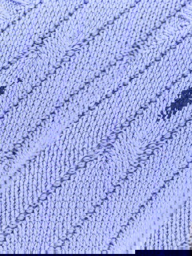 Sveter Polo by Ralph Lauren Cable Knit V-Neck Sweater Modrá | 211891641003, 2