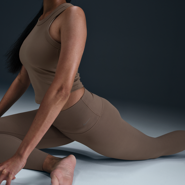 Legíny Nike Zenvy High-Waisted Gentle Support Leggings (Plus Size) Hnedá | DQ6013-233, 2