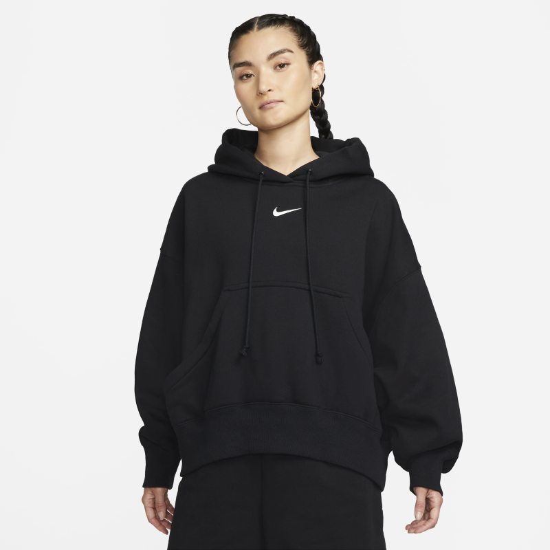 Mikina Nike Sportswear Phoenix Fleece Over-Oversized Pullover Hoodie Čierna | DQ5858-010, 0