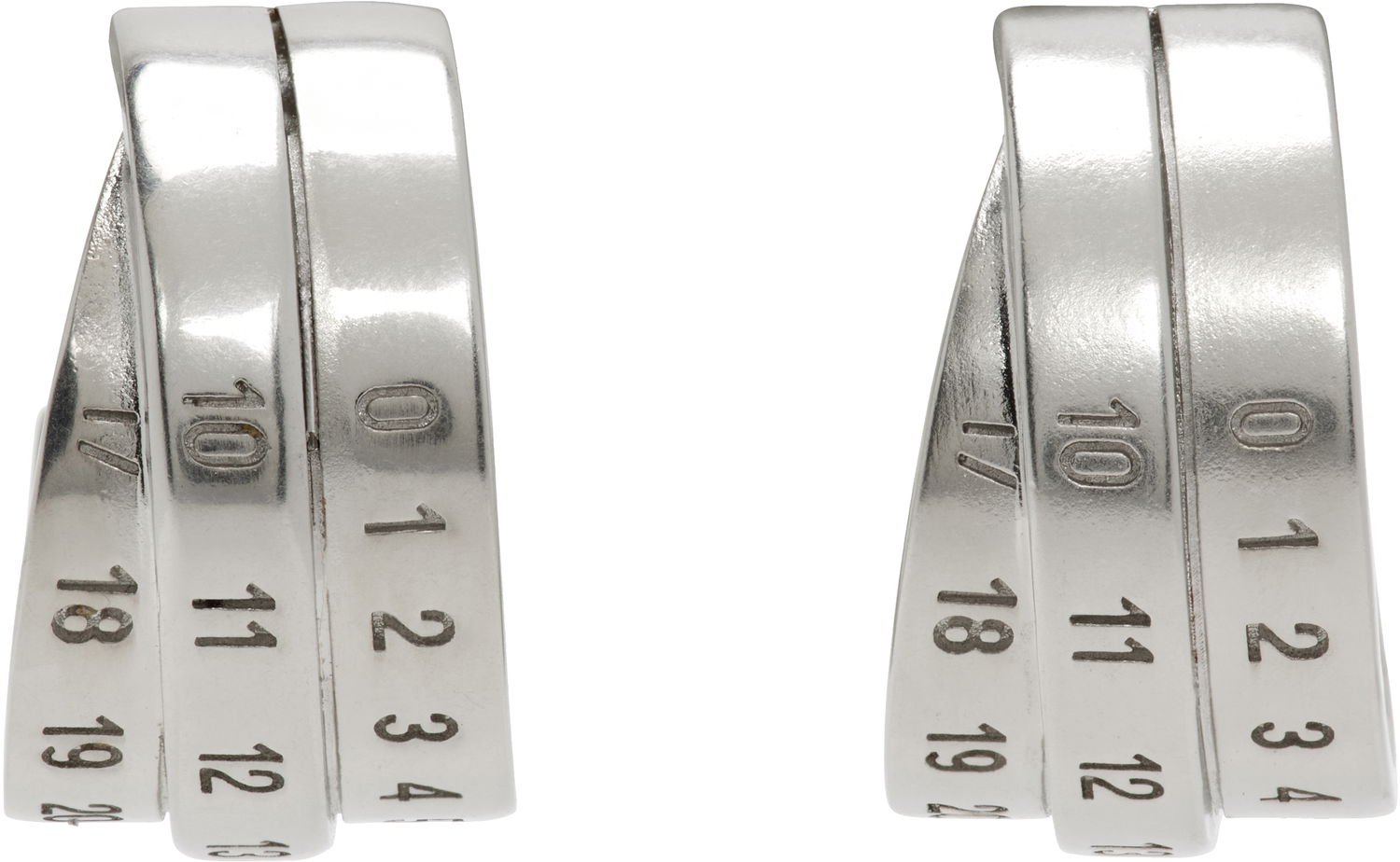 Náušnice Maison Margiela MM6 Maison Margiela Numeric Earrings Metalická | SM6VG0083 P6627, 0