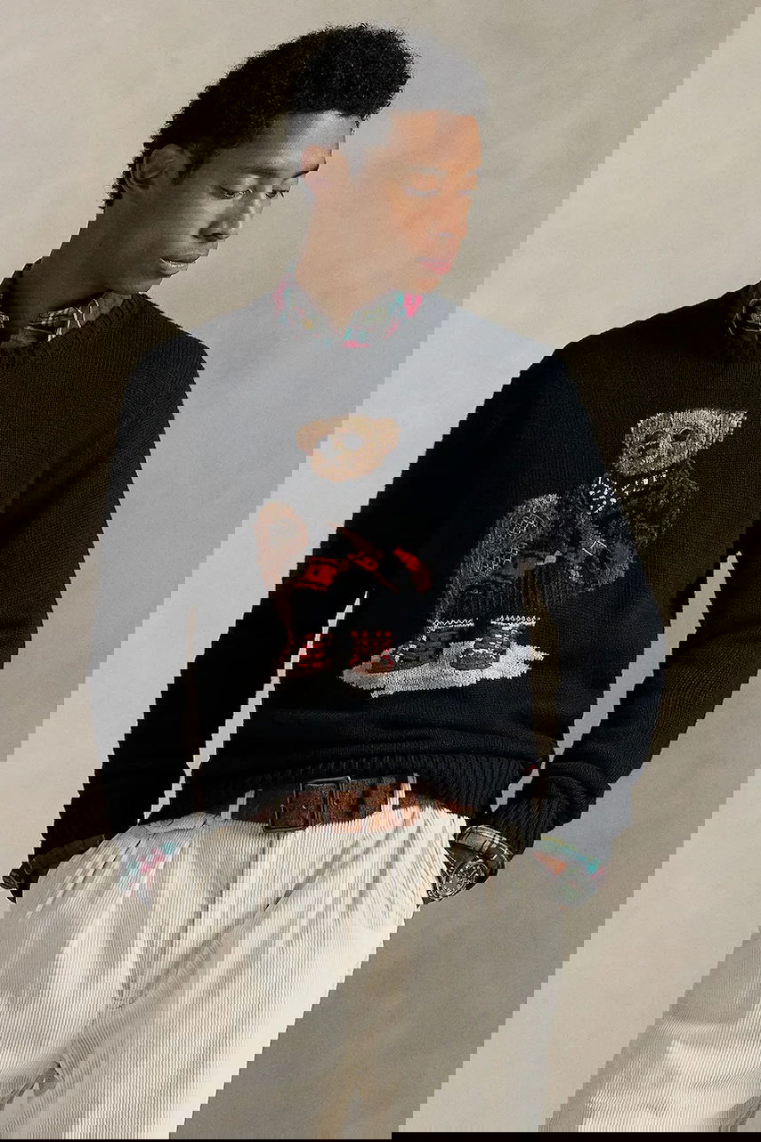 Sveter Polo by Ralph Lauren Polo Bear Cashmere Blend Sweater Čierna | 710982140, 0