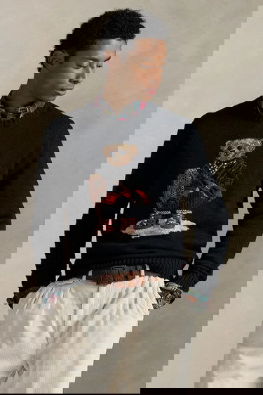 Sveter Polo by Ralph Lauren Polo Bear Cashmere Blend Sweater Čierna | 710982140, 0